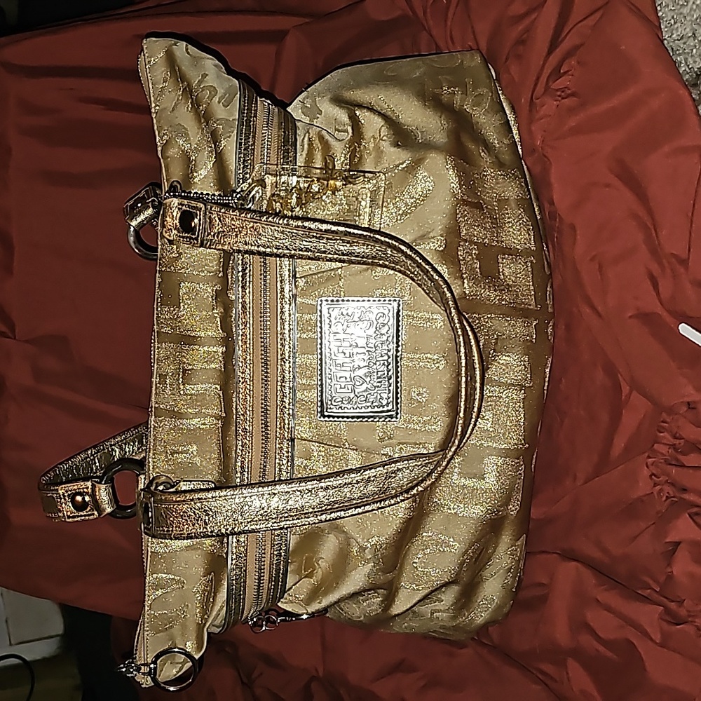 Coach Poppy Gold.  Like new.